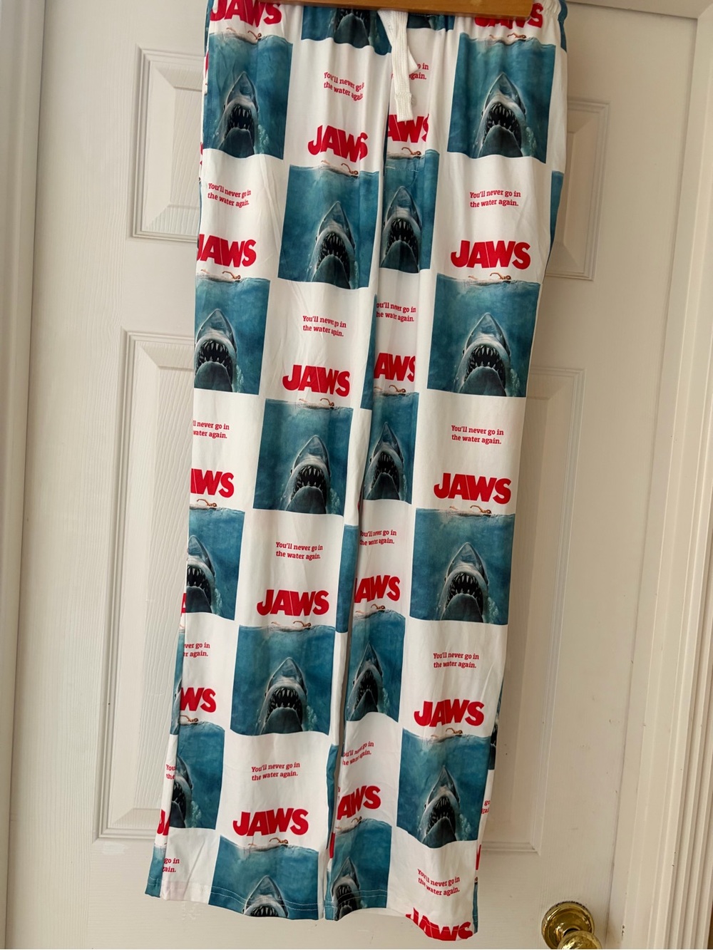 Jaws Movie Pajama Pants size Small You’ll Never Go In The Water Again!